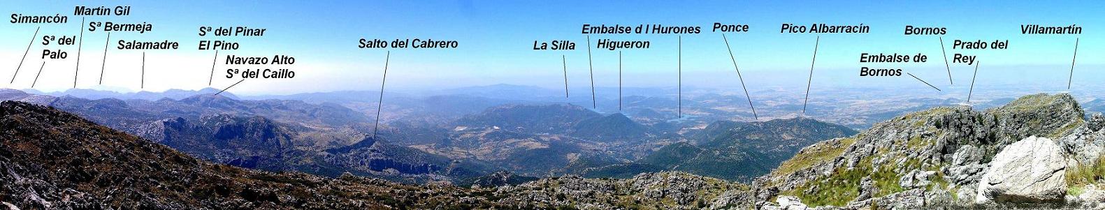 Panorámica desde El Torreón  hacia La Silla y  Sª Albarracín año 2010.jpg